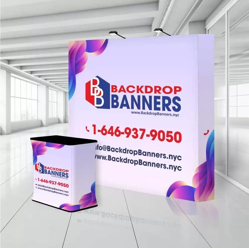 10 ft Straight Velcro Pop Up Display - Image 3