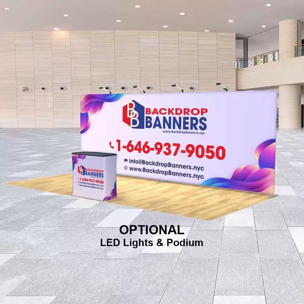 20 ft Straight Tension Fabric Display
