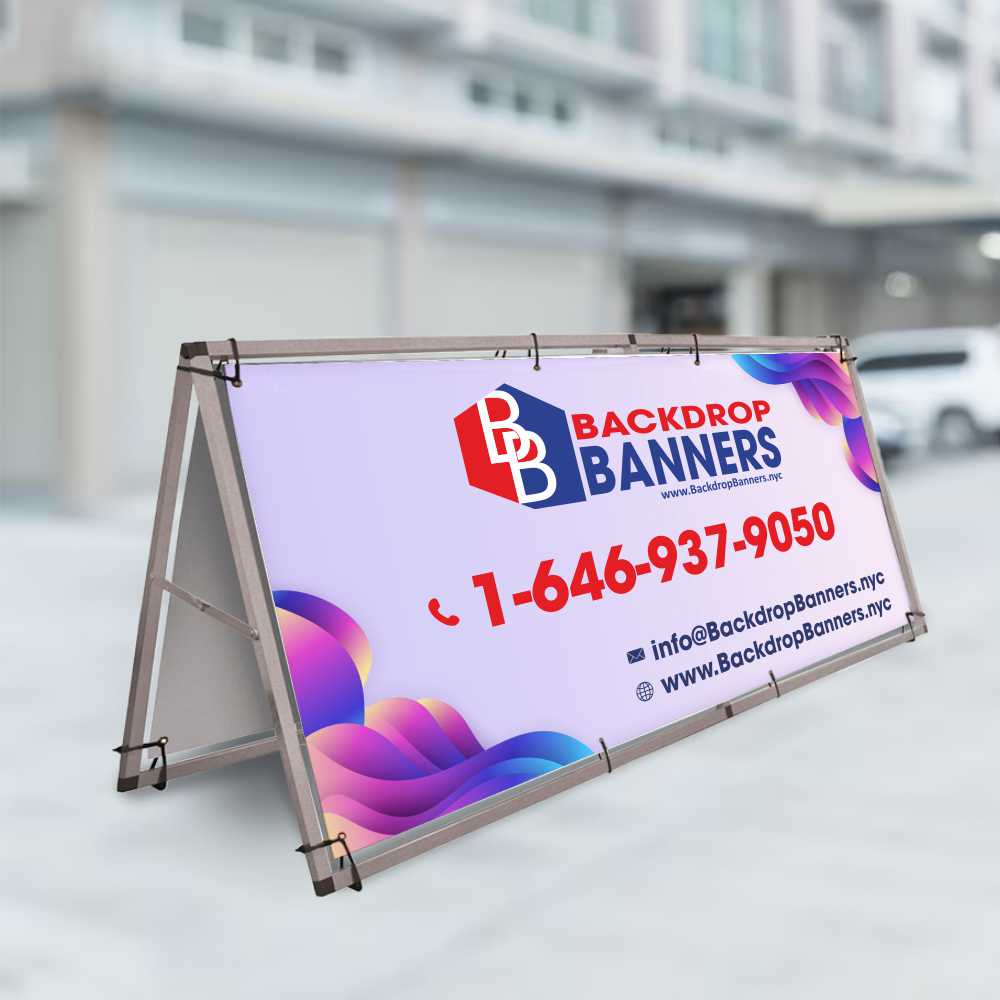8 ft A-Frame Banner Display