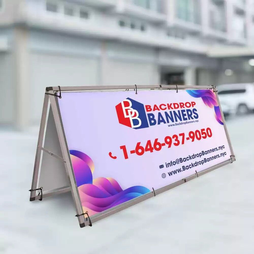 8 ft A-Frame Banner Display